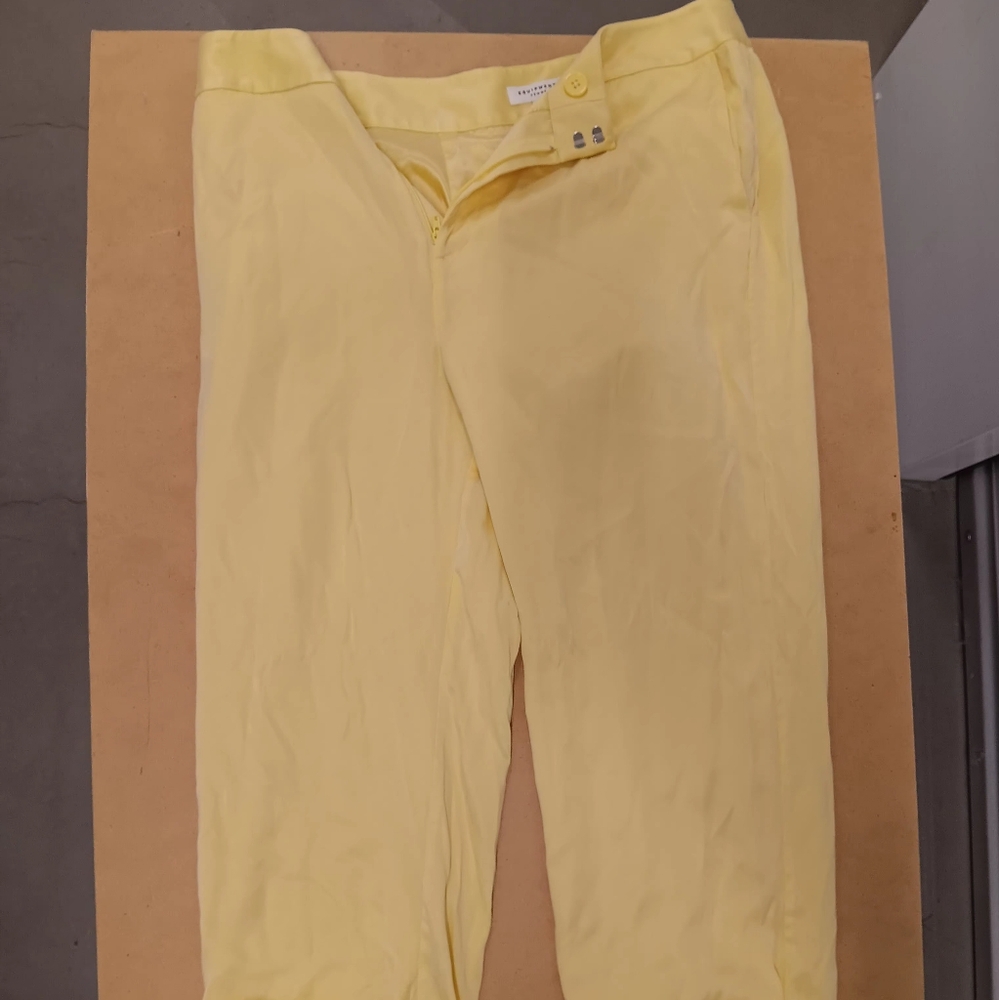 Equipment Femme Women's Yellow Relaxed Trousers Pants